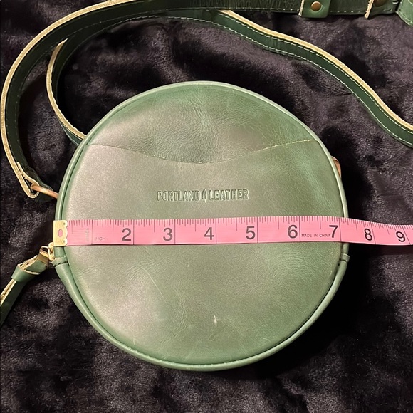 Portland Leather Forest Green Circle Bag - Picture 4 of 8